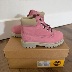Timberland Kids Light Pink Boots Size 8